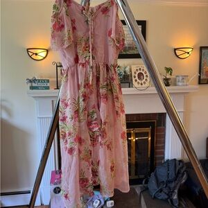 Speechless Pink Floral Dress